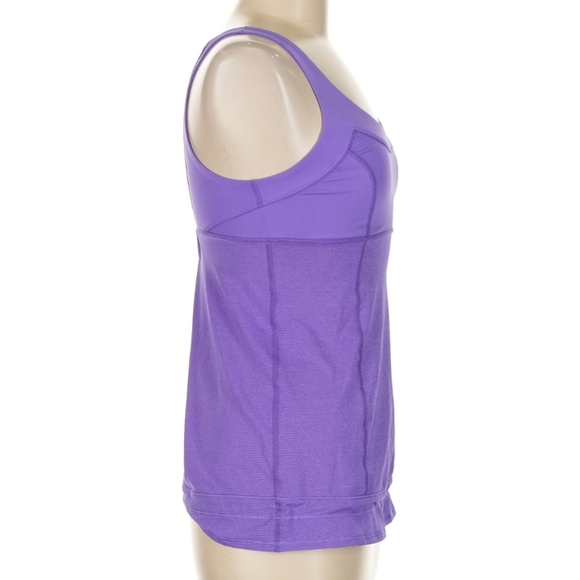 Lululemon Run: Ta Ta Topper Power Purple Tank Top With Adjustable Hem - Picture 9 of 10